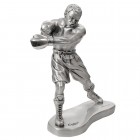 Скульптура "Боксер на ринге" с посеребрением